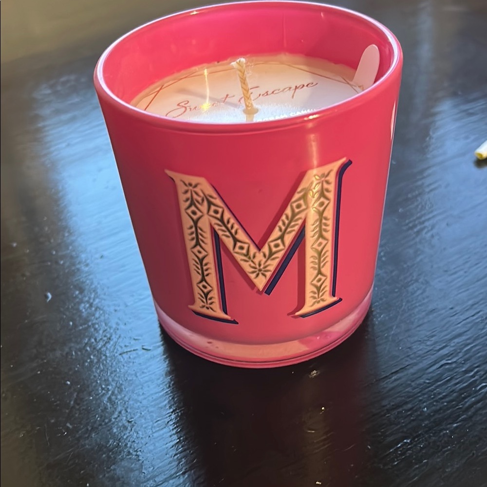 Opalhouse Pink Candle Holder with Gold Accents